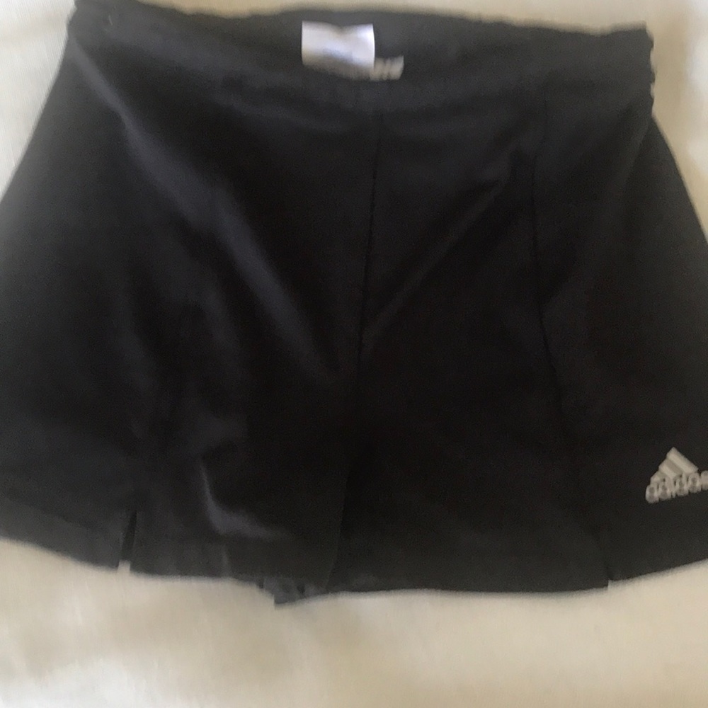 Adidas spandex shorts,front slit,string waist too - Picture 3 of 5